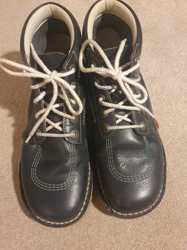 Kickers men blue leather - kickers, men's