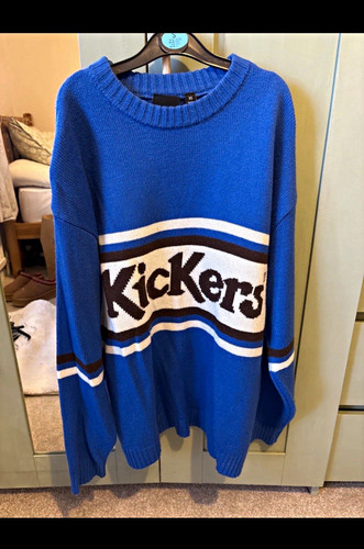 Kickers blue knit crew - blue,