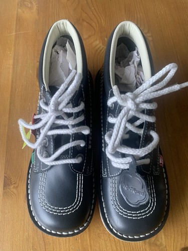 Kickers blue leather - kickers,