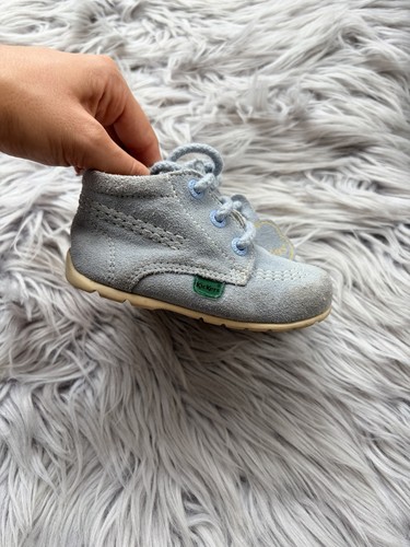 Baby light blue suede kicker - baby,