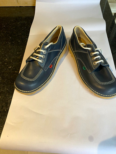 Kickers men blue leather - blue,