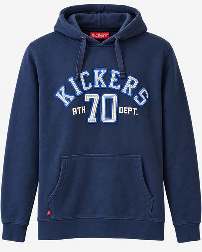 Kickers large navy blue hoodie - navy,
